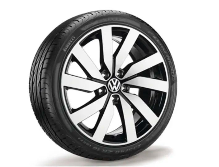 Volkswagen Leichtmetallfelge Marseille 7x18 5/112/52 Schwarz glanzgedreht