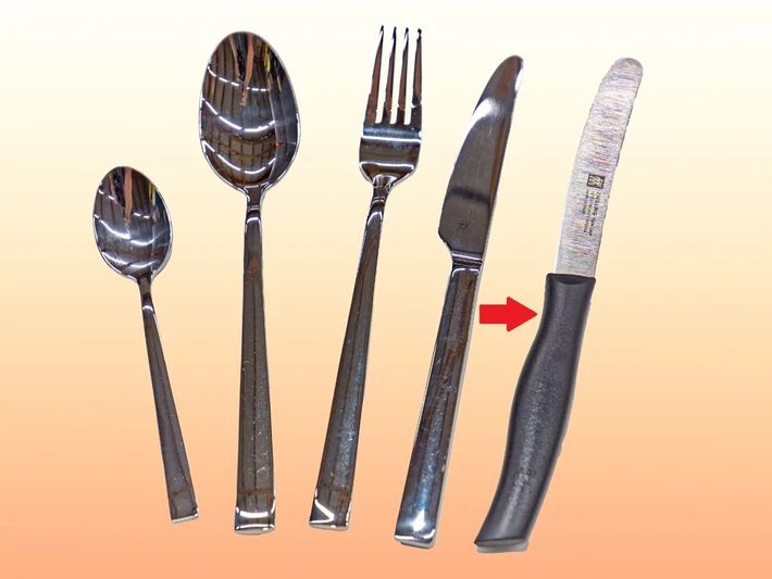 BRANDRUP® Zwilling® Universalmesser Wellenschliff, 12 cm FRIODUR-Klinge,