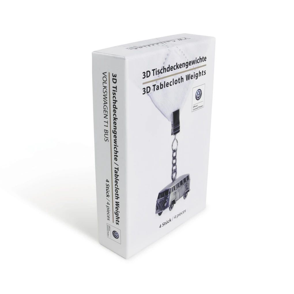 Volkswagen Bulli 3D Tischdecken-Gewichte-Set