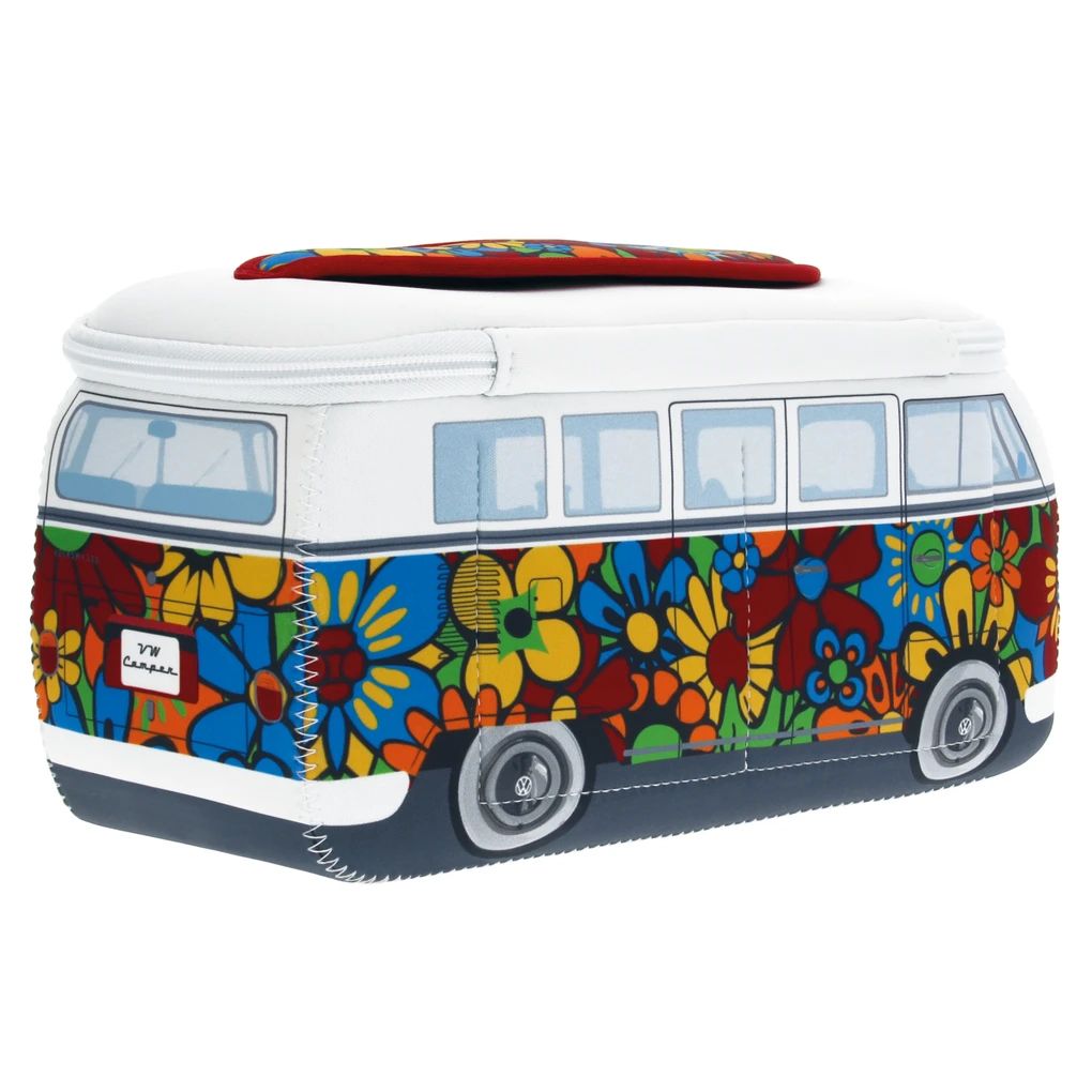 Volkswagen T1 Bus 3D Neopren Mäppchen - Flower