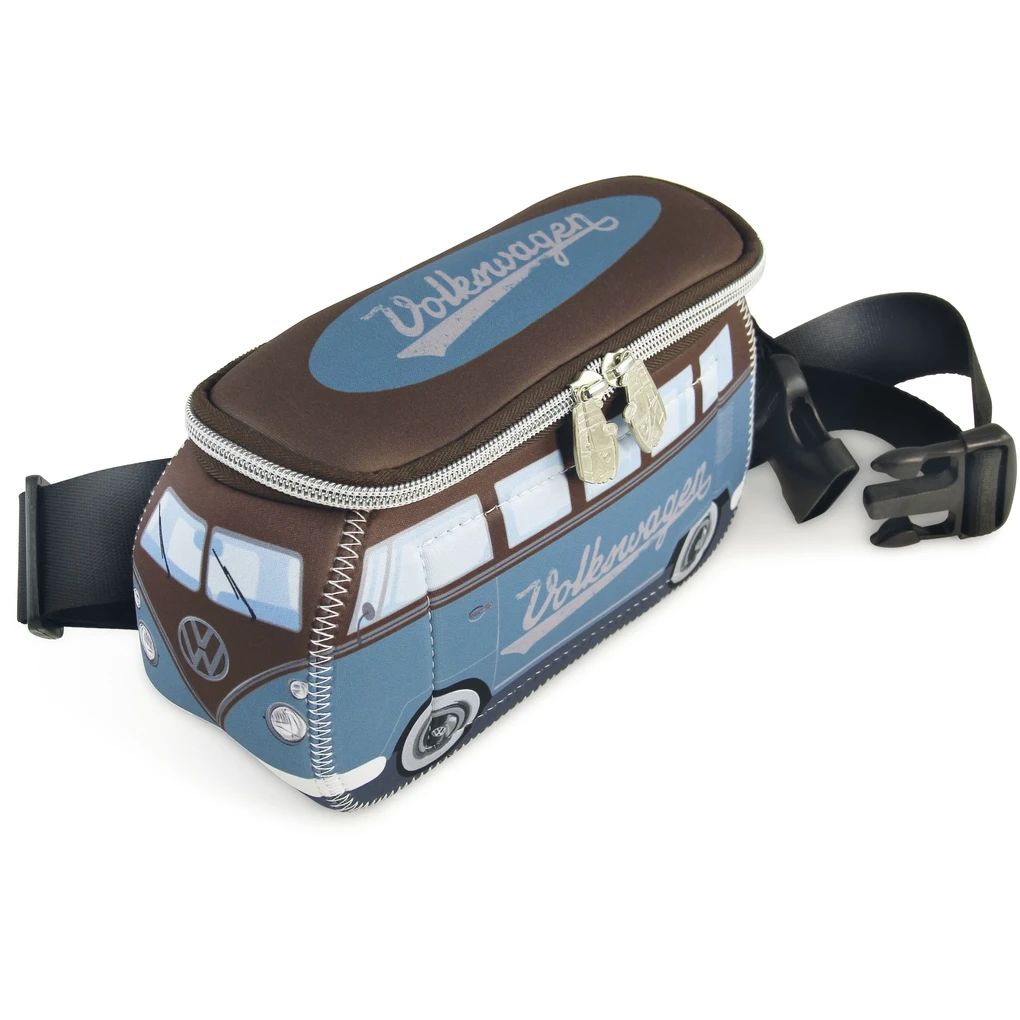 Volkswagen Bulli Bauchtasche petrol/braun