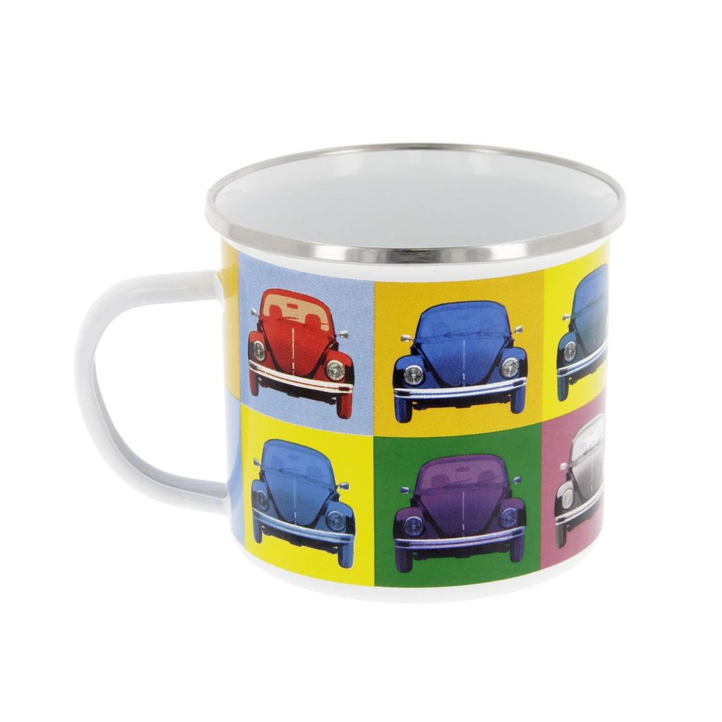 Volkswagen Käfer Emaillebecher, 500 ml