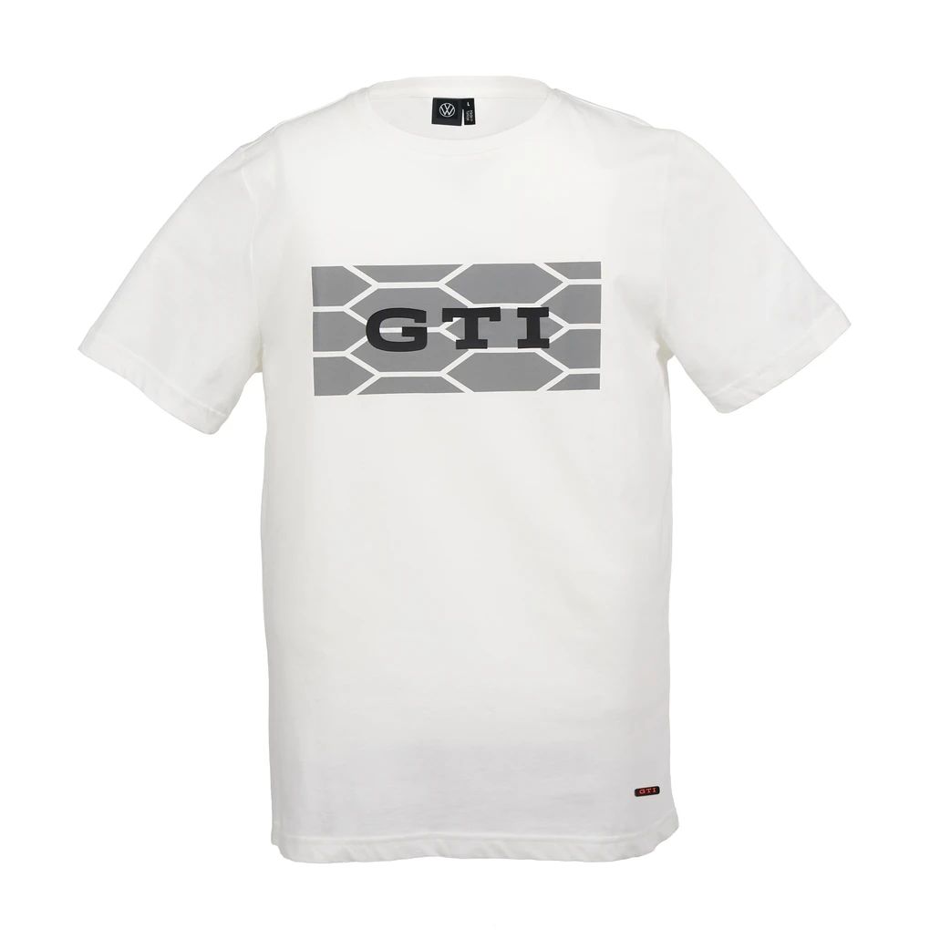 Volkswagen T-Shirt, weiß, Unisex GTI Kollektion Wabendesign