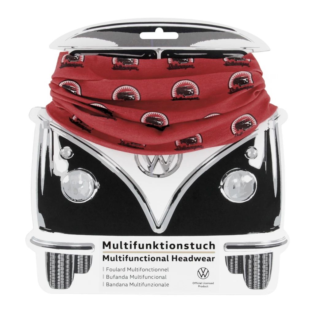 Volkswagen Multifunktionstuch, Bulli, rot