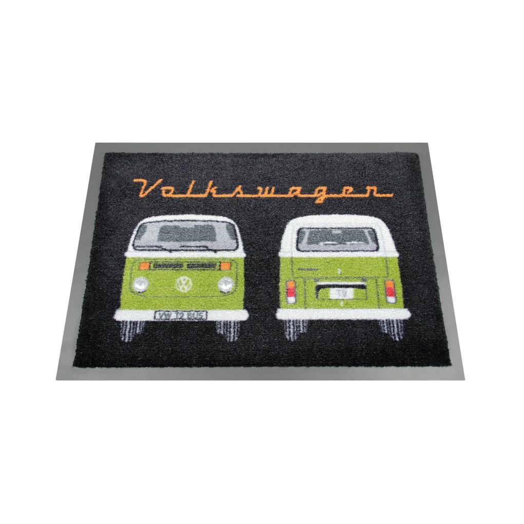 Volkswagen Bulli T2 Fußmatte, 45 x 75 cm - grün