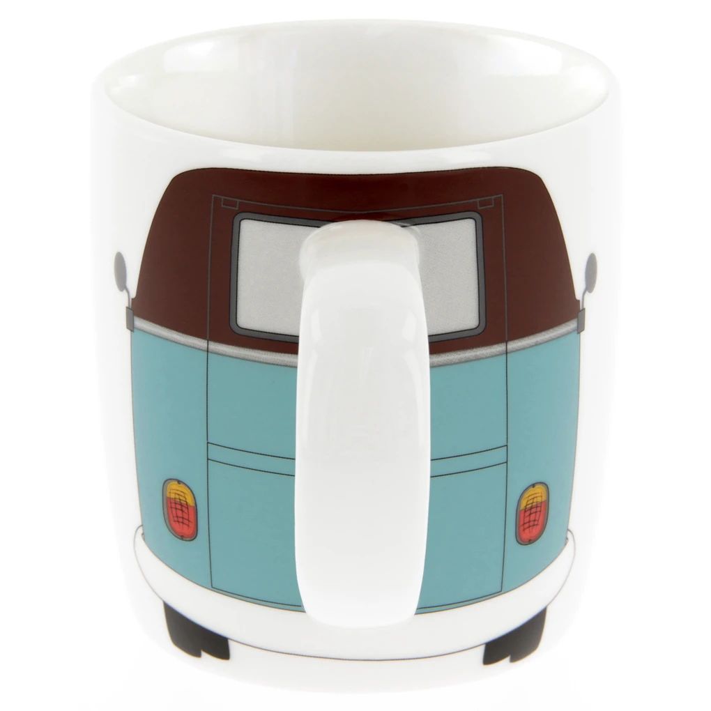 Volkswagen T1 Bus Kaffeetasse Geschenkbox Petrol/Braun