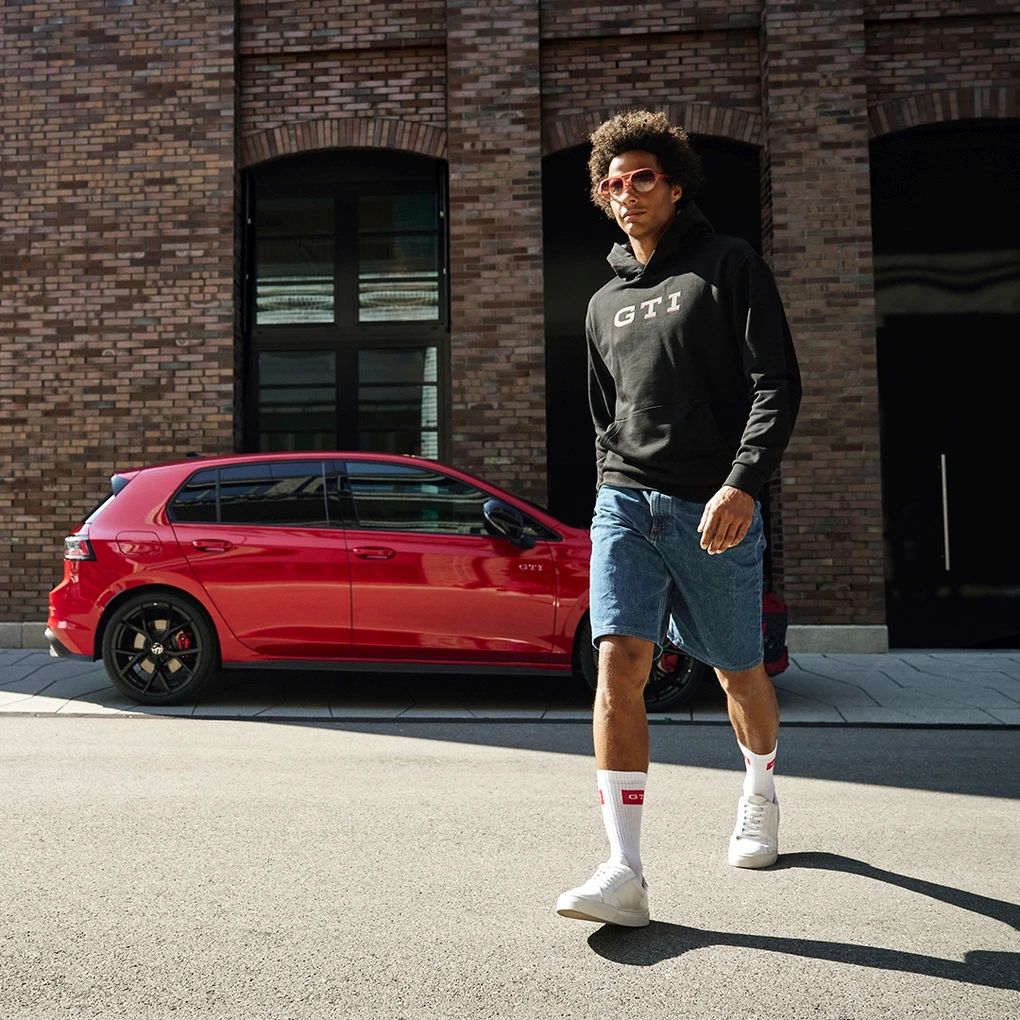 Volkswagen Hoodie GTI, Unisex, Schwarz 