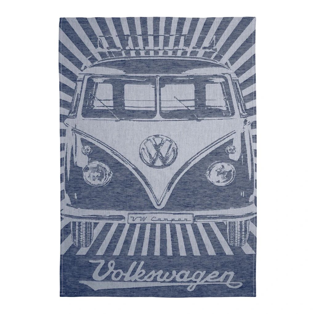 Volkswagen T1 Bus Geschirrtuch 2er Set - Strahlen, Rot und Blau