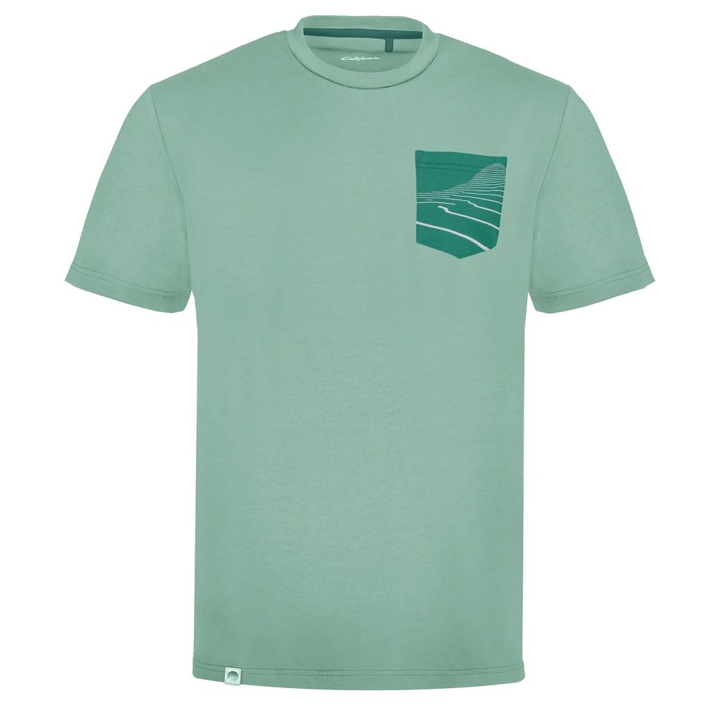 Volkswagen California T-Shirt Tasche-Topo Herren Hellgrün
