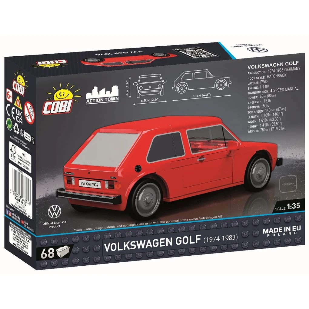 Volkswagen Bausatz "Golf 1", rot