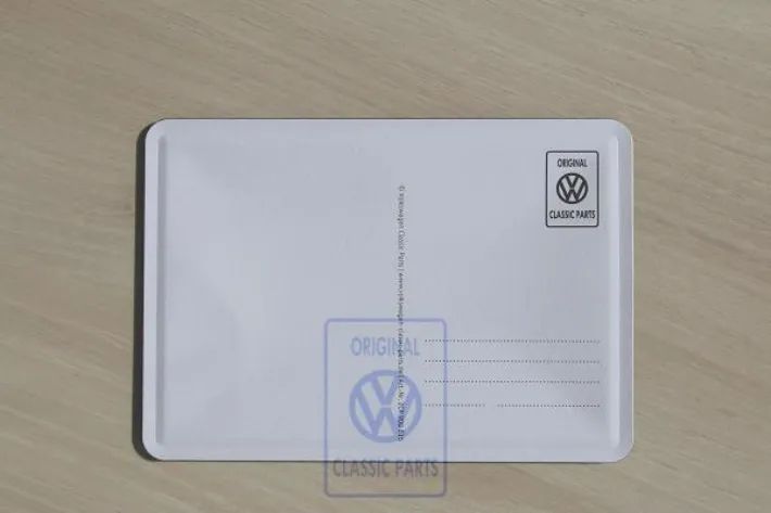 Volkswagen Classic Parts Blechpostkarte "Im Golf seht ihr mich wieder"