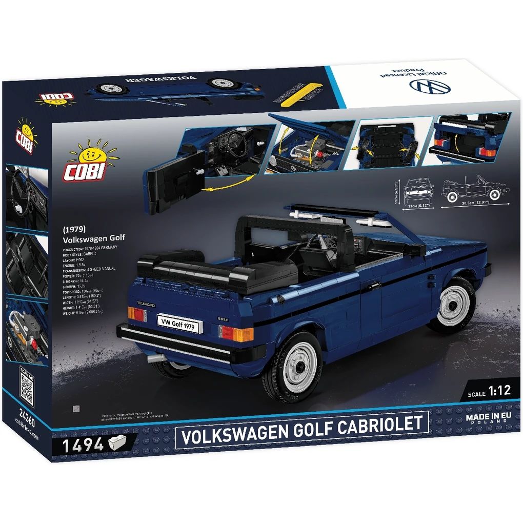 Volkswagen Bausatz "Golf 1 Cabrio", blau