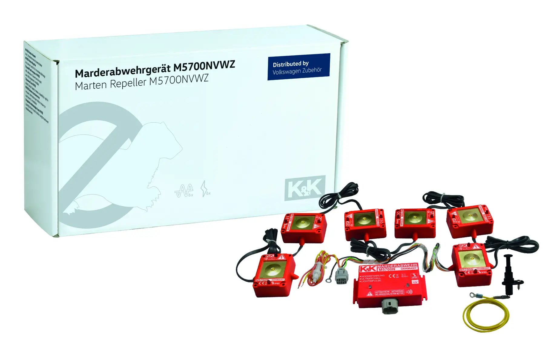 Volkswagen Zubehör Marderabwehranlage K&K M5700N, mit Hochspannung und Ultraschall