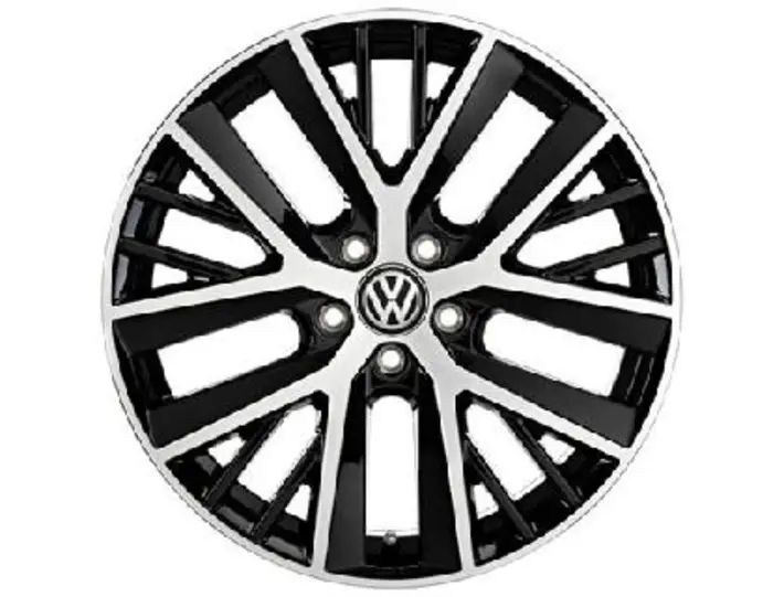 Volkswagen Leichtmetallfelge Twinspoke 7,5x19 5/112/51 Schwarz glanzgedreht