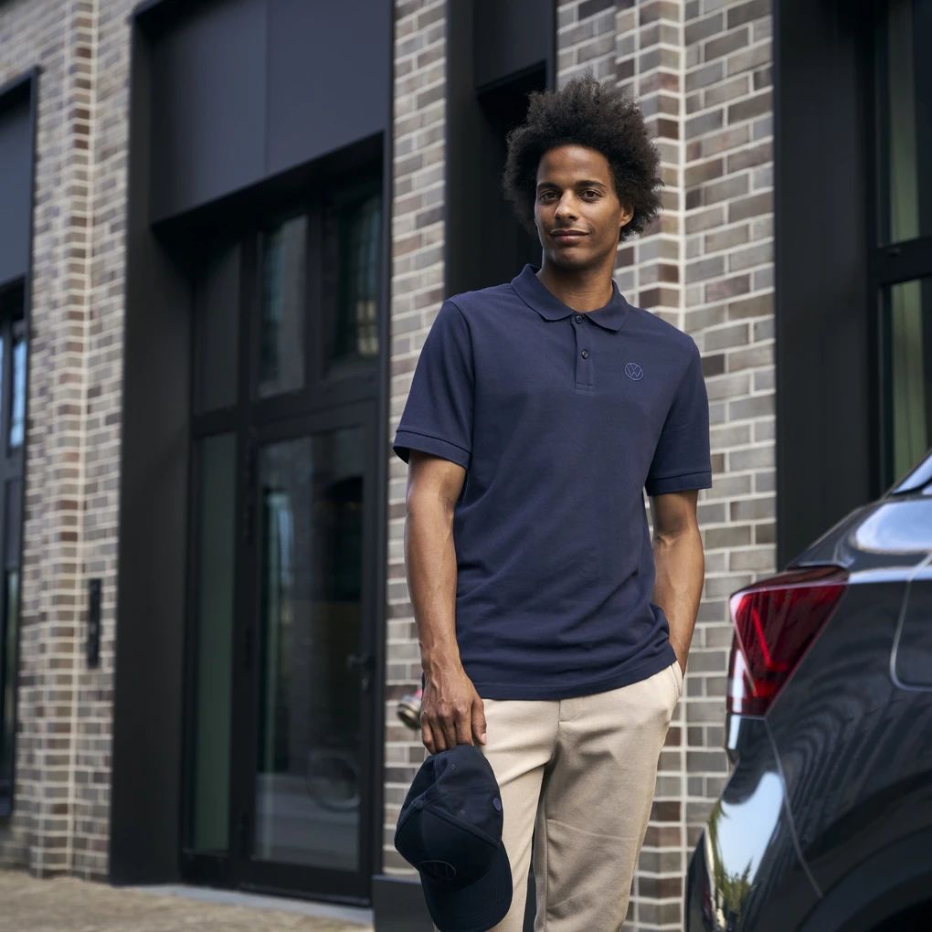 Volkswagen Polo-Shirt VW Logo, Herren, Dunkelblau