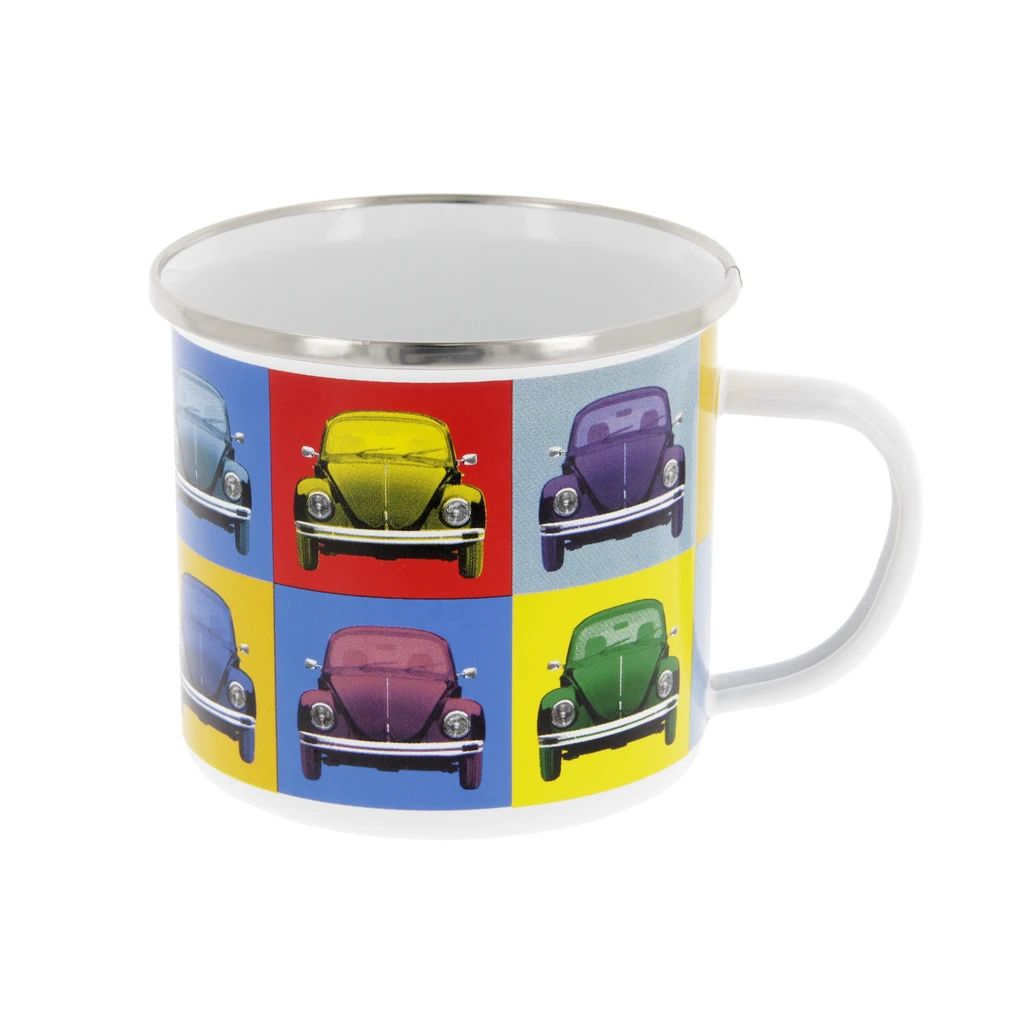 Volkswagen Käfer Emaillebecher, 500 ml