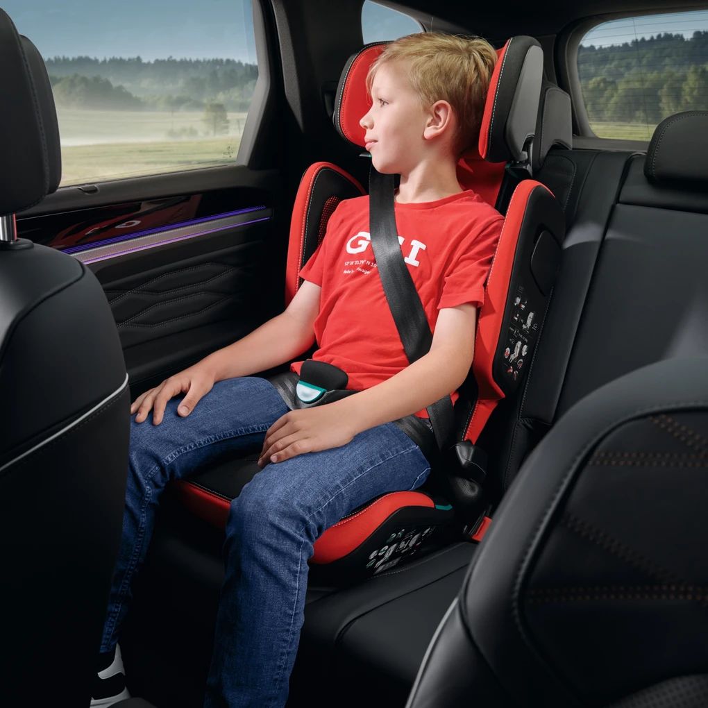 Volkswagen Original i-SIZE Kindersitz, GTI Kidfix, Kinder 3 1/2-12 Jahre/100-150cm,nach Norm R129