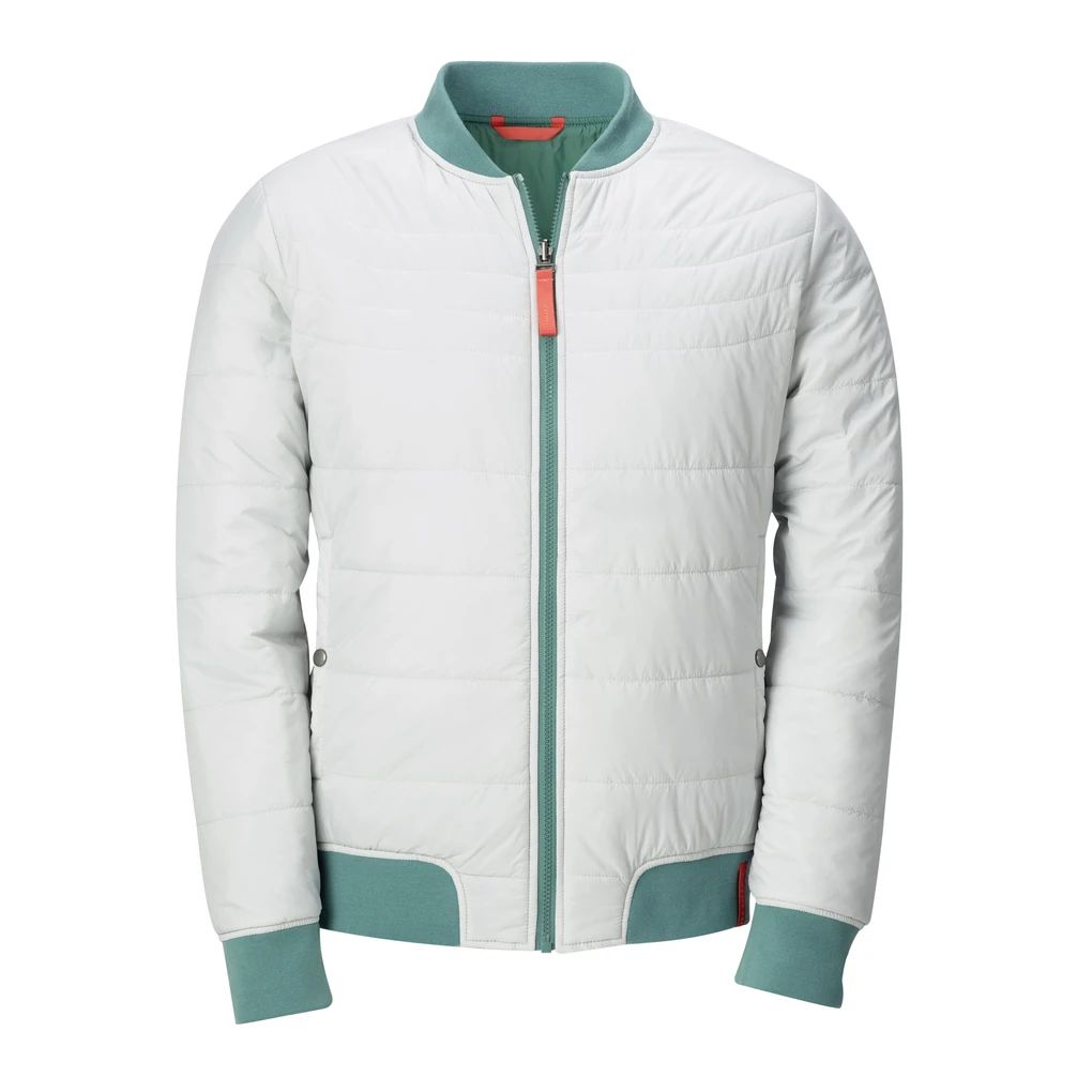 Volkswagen Herren-Wendejacke, petrol/hellgrau