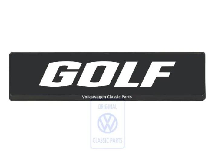 Volkswagen Classic Parts Showkennzeichen Golf