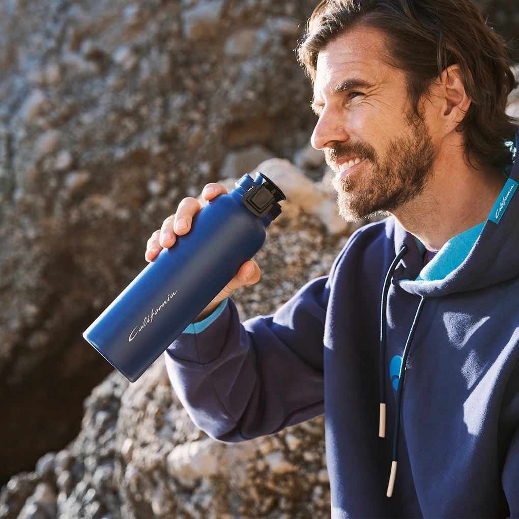 Volswagen California Trinkflasche 0,75L Blau