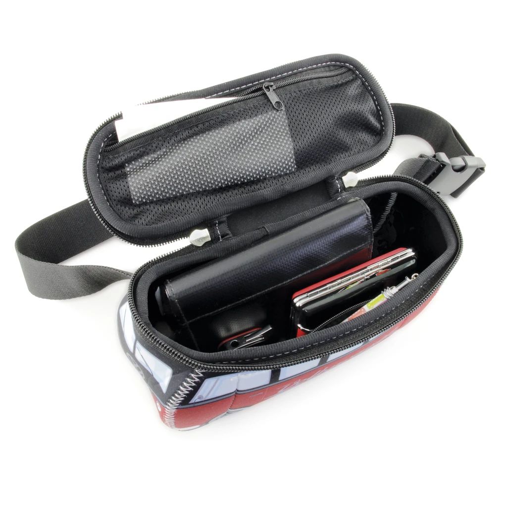 Volkswagen Bulli Bauchtasche rot/schwarz