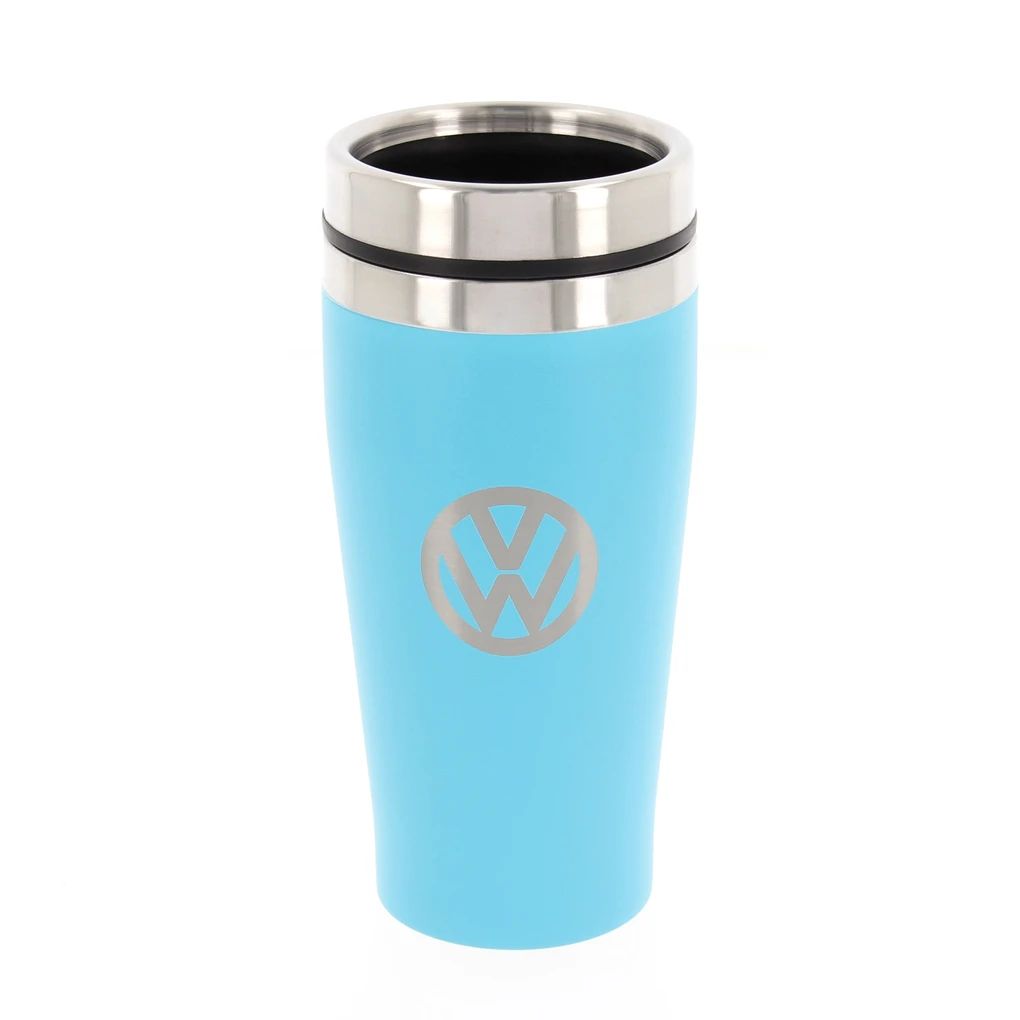 Volkswagen Edelstahl Thermo-Becher, Doppelwandig, 450ml – Türkis
