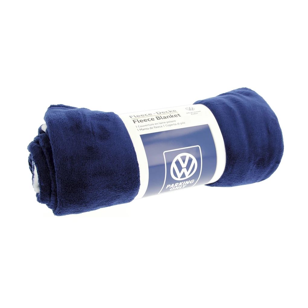 Volkswagen Fleecedecke 150x200cm - Parking Only/Blau