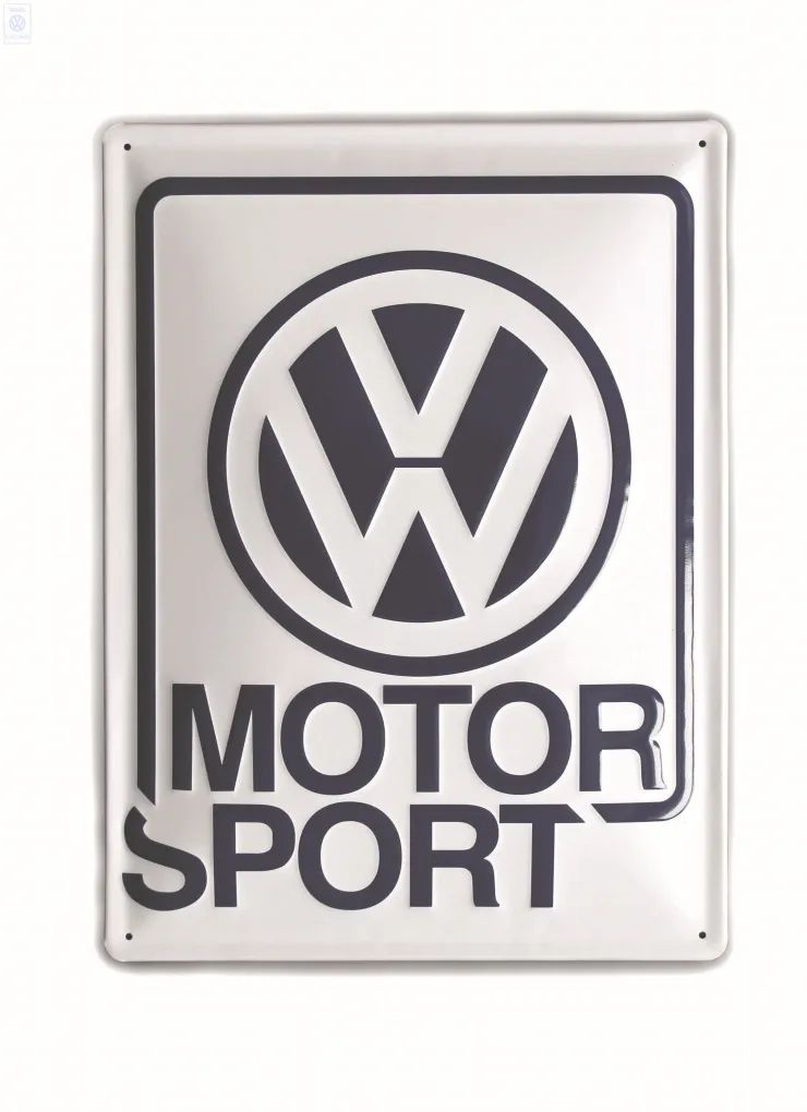 Volkswagen Classic Parts Blechschild VW Motorsport