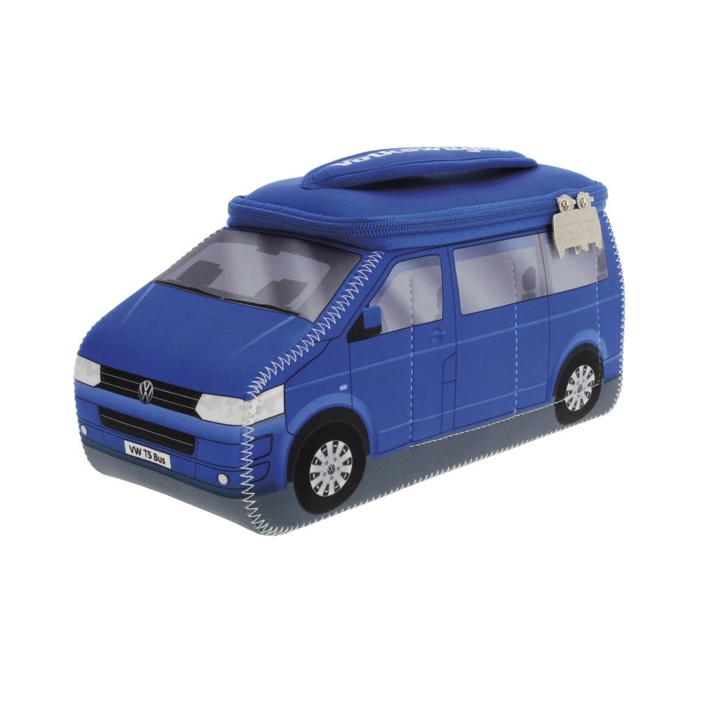 Volkswagen T5 Bus 3D Neopren Universaltasche, Blau