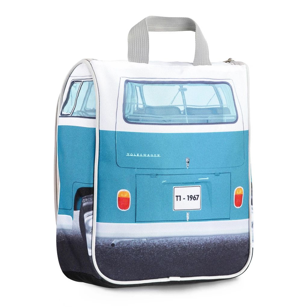 VW T1 Bulli Bus Kulturtasche zum Aufhängen - Blau