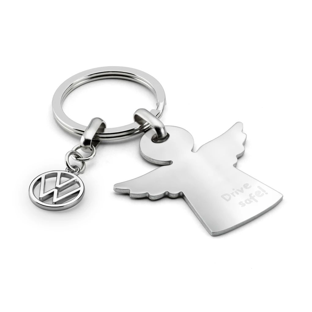 Volkswagen Schlüsselanhänger, Schutzengel, Heritage, silber