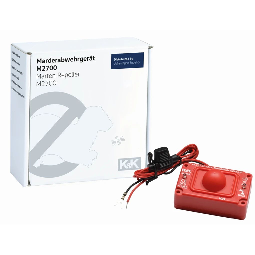 Volkswagen Zubehör Marderabwehranlage K&K M2700, mit pulsierenden Ultraschalltönen und geringem Stromverbrauch