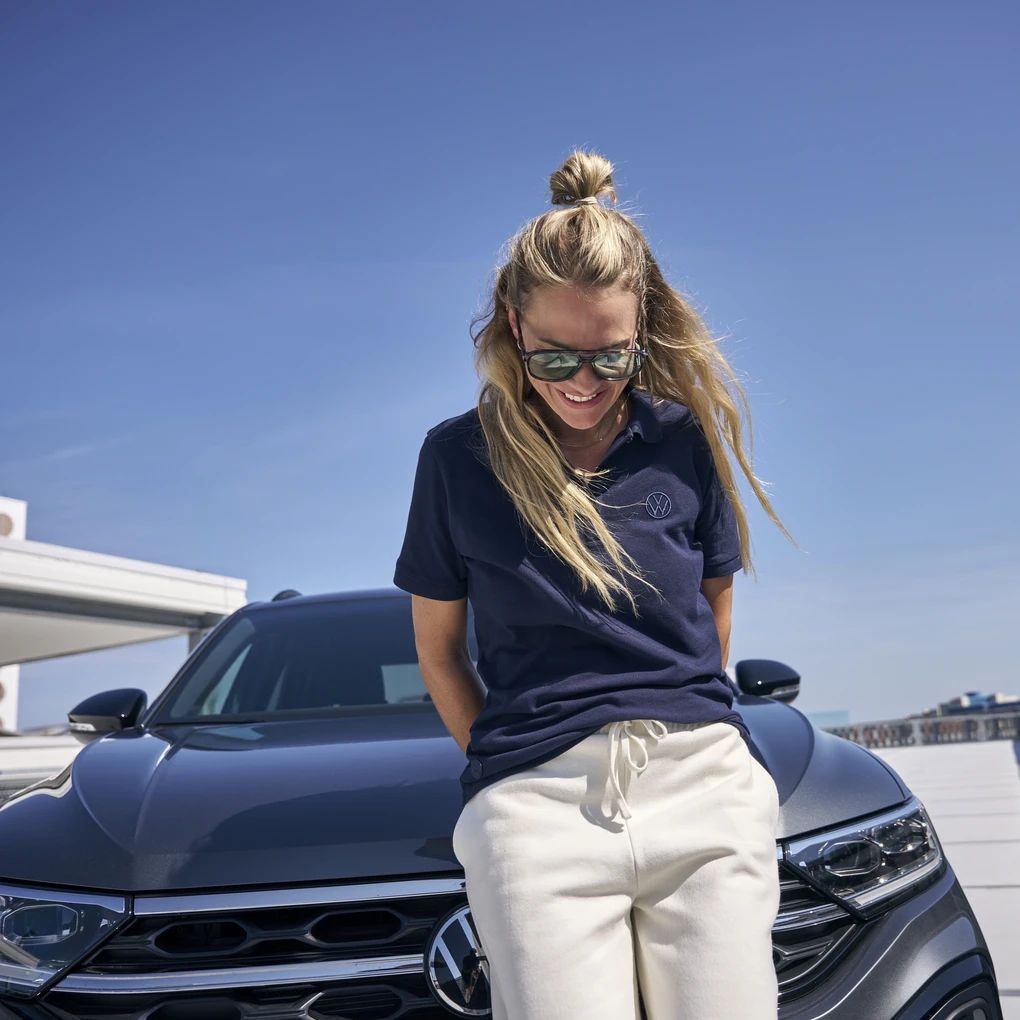 Volkswagen Polo-Shirt VW Logo, Damen, Dunkelblau