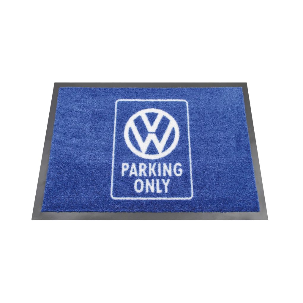 Volkswagen Bulli Fußmatte, 45 x 75 cm - Parking/blau