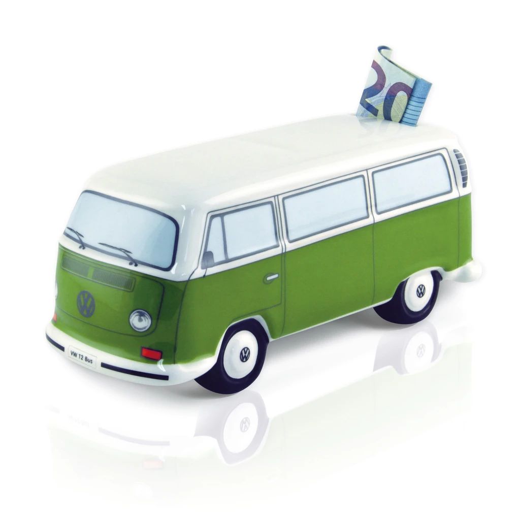Volkswagen Bulli T2 Spardose grün, 1:22