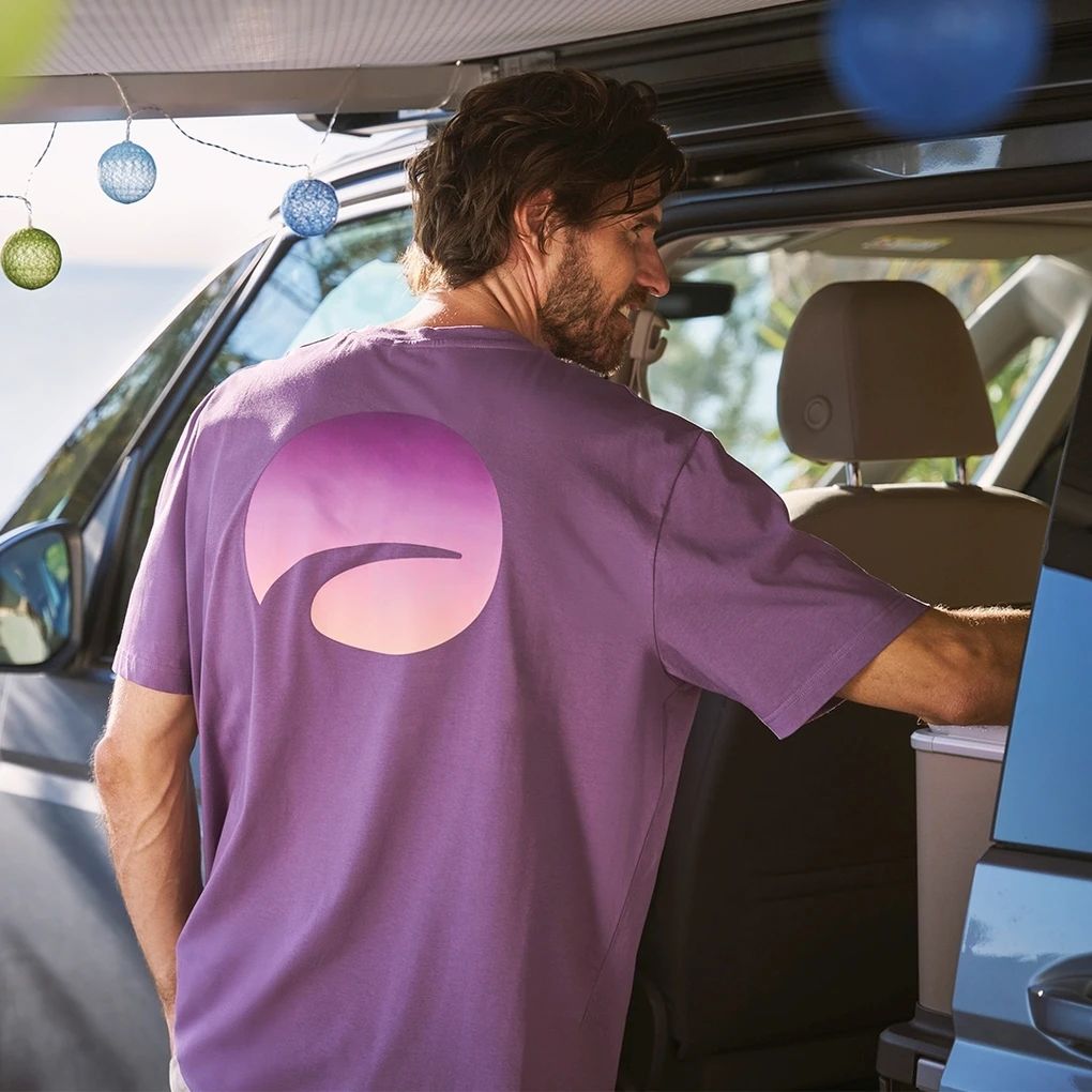 Volkswagen California T-Shirt Atmospheric Herren Lila