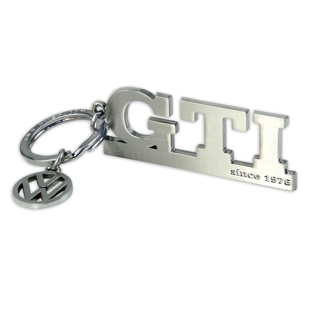 Volkswagen GTI Schlüsselanhänger "Since 1976", silber