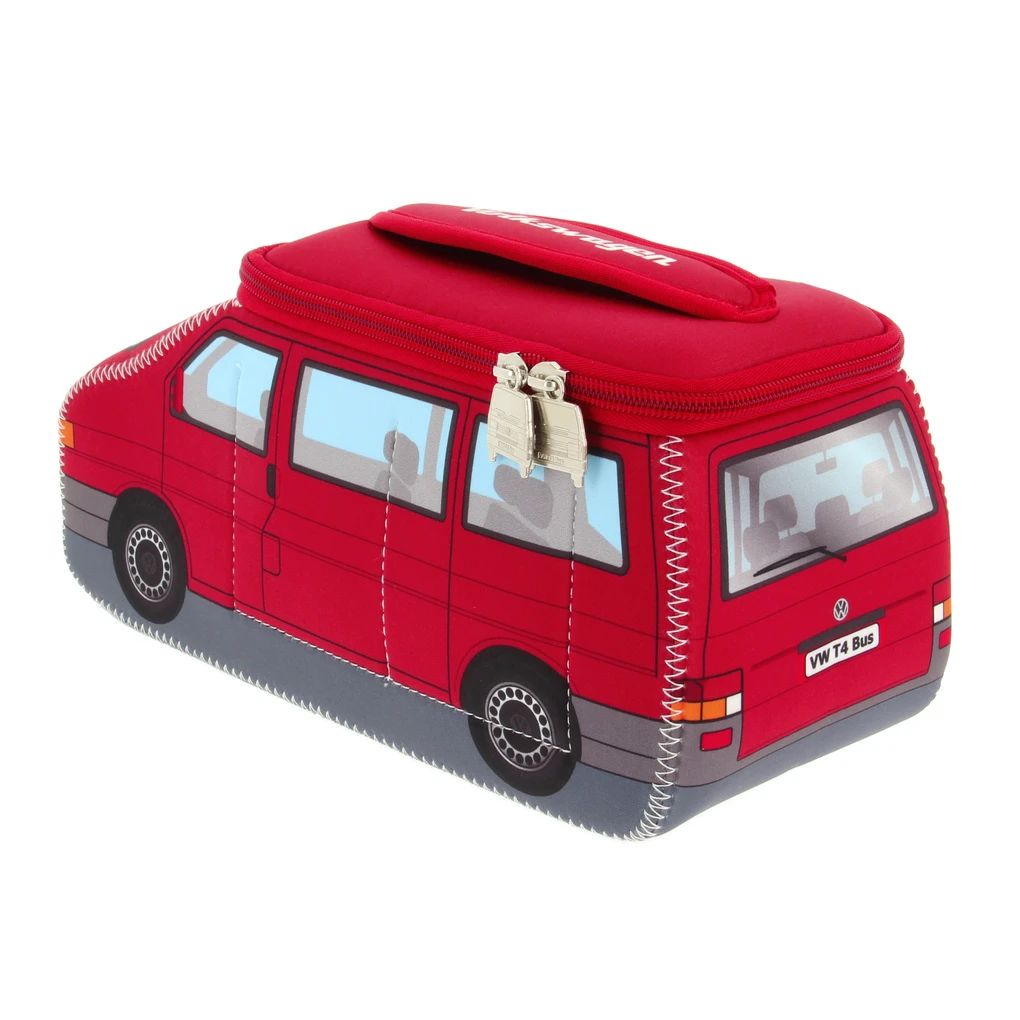 Volkswagen T4 Bus 3D Neopren Universaltasche - Rot