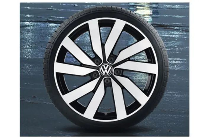 Volkswagen Leichtmetallfelge Marseille 7x18 5/112/52 Schwarz glanzgedreht