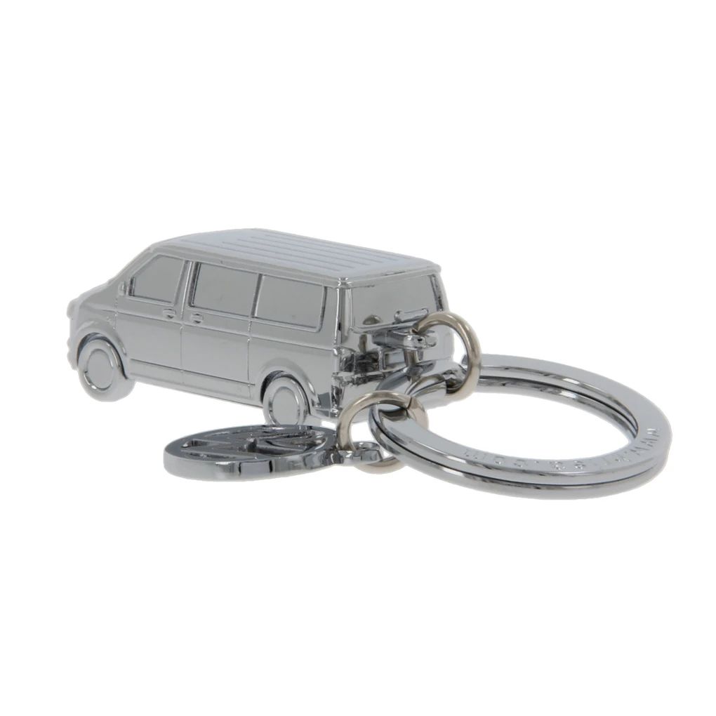 Volkswagen T5 Bus 3D Schlüsselanhänger, Silber