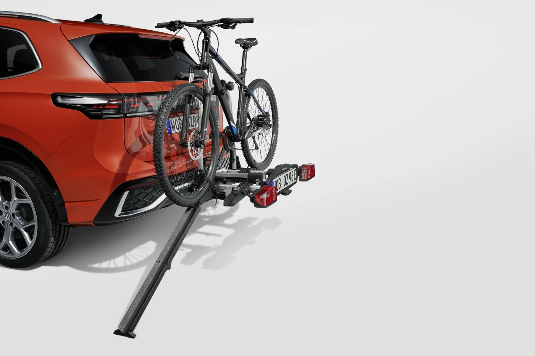 Volkswagen Original Fahrradschiene für Volkswagen Original Fahrradheckträger, klappbar