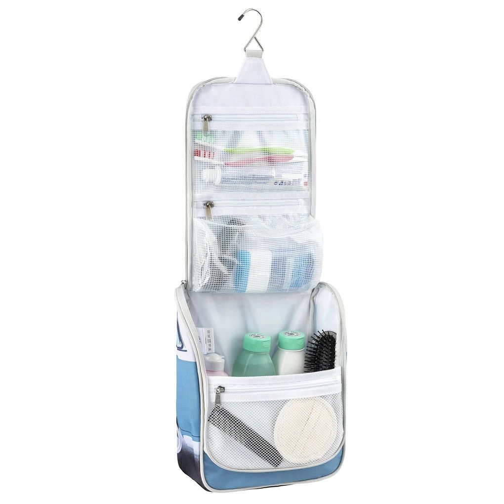 VW T1 Bulli Bus Kulturtasche zum Aufhängen - Blau