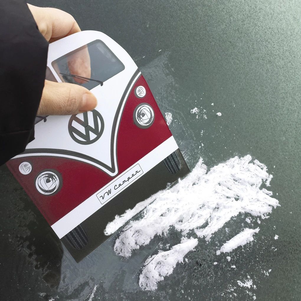 Volkswagen Bulli Eiskratzer - Front, rot