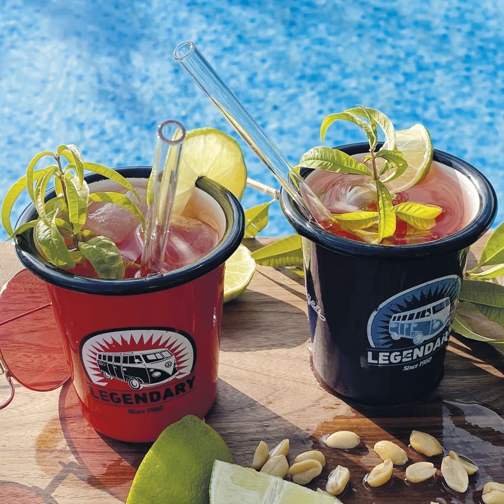 Volkswagen Bulli Emaillebecher 2er-Set