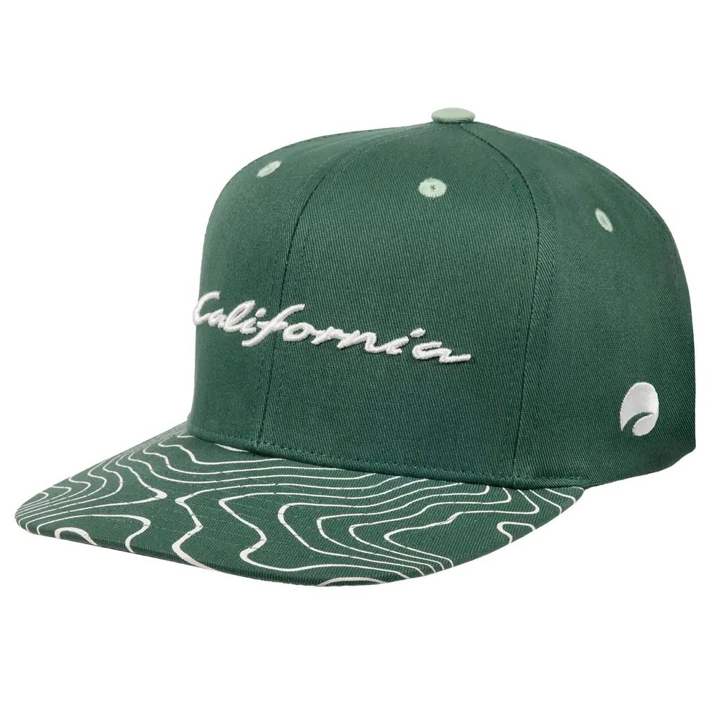 Volswagen California Snapback Cap Topo Grün