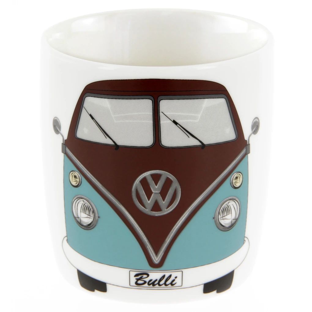 Volkswagen T1 Bus Kaffeetasse Geschenkbox Petrol/Braun