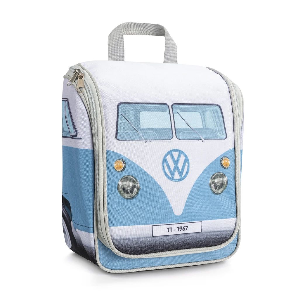 VW T1 Bulli Bus Kulturtasche zum Aufhängen - Blau