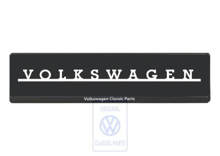 Volkswagen Classic Parts Showkennzeichen Volkswagen