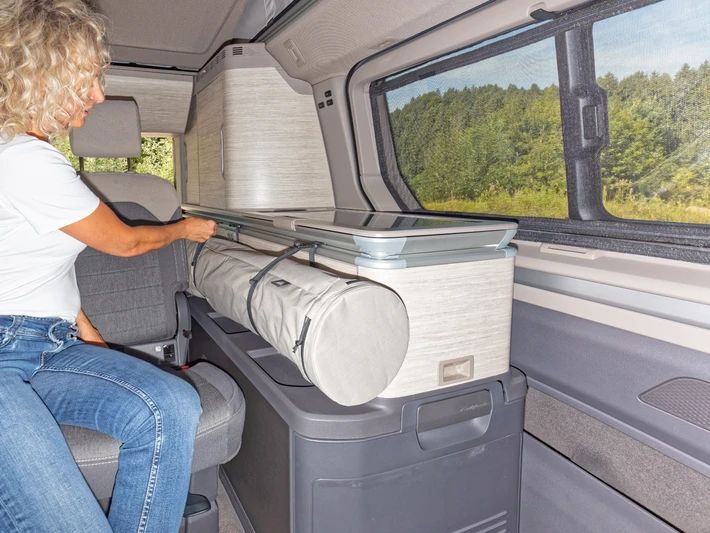 BRANDRUP® ISOLITE® Befest.-Set für die Küchenblockschiene Volkswagen T7 California Ocean / Coast