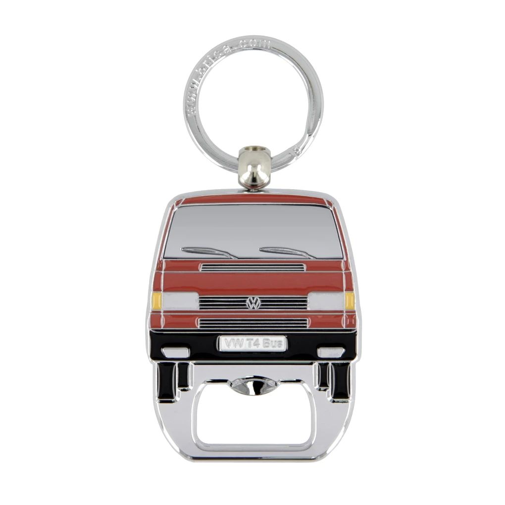 Volkswagen T4 Bus Schlüsselanhänger m. Flaschenöffner rot